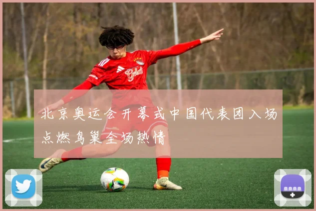 北京奥运会开幕式中国代表团入场点燃鸟巢全场热情