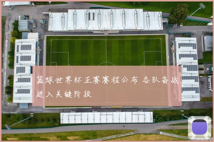 篮球世界杯正赛赛程公布 各队备战进入关键阶段